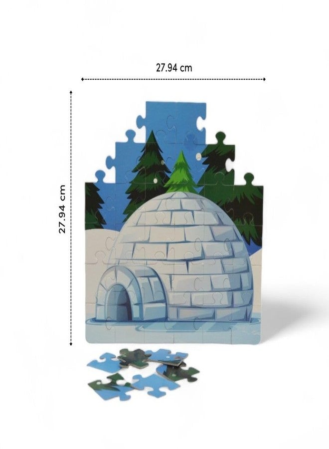 Mittimate Igloo House Jigsaw Puzzle Game for Kids Age 4 to 6 Old I 36 Pieces Puzzle Toy I Birthday Gift for Children - Image 4